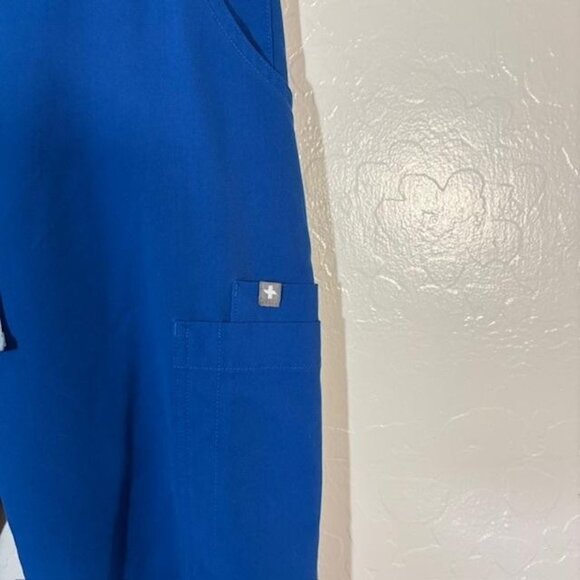 FIGS Scrub Pants Womens XS Blue Technical Collection Cargo Drawstring Medical - Picture 2 of 7